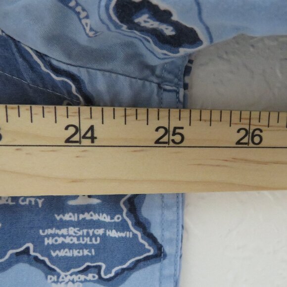 Old Navy*Men's Short Sleeve Button Down Straight Hem Pocket Hawaiian Shirt~Large - Picture 6 of 11